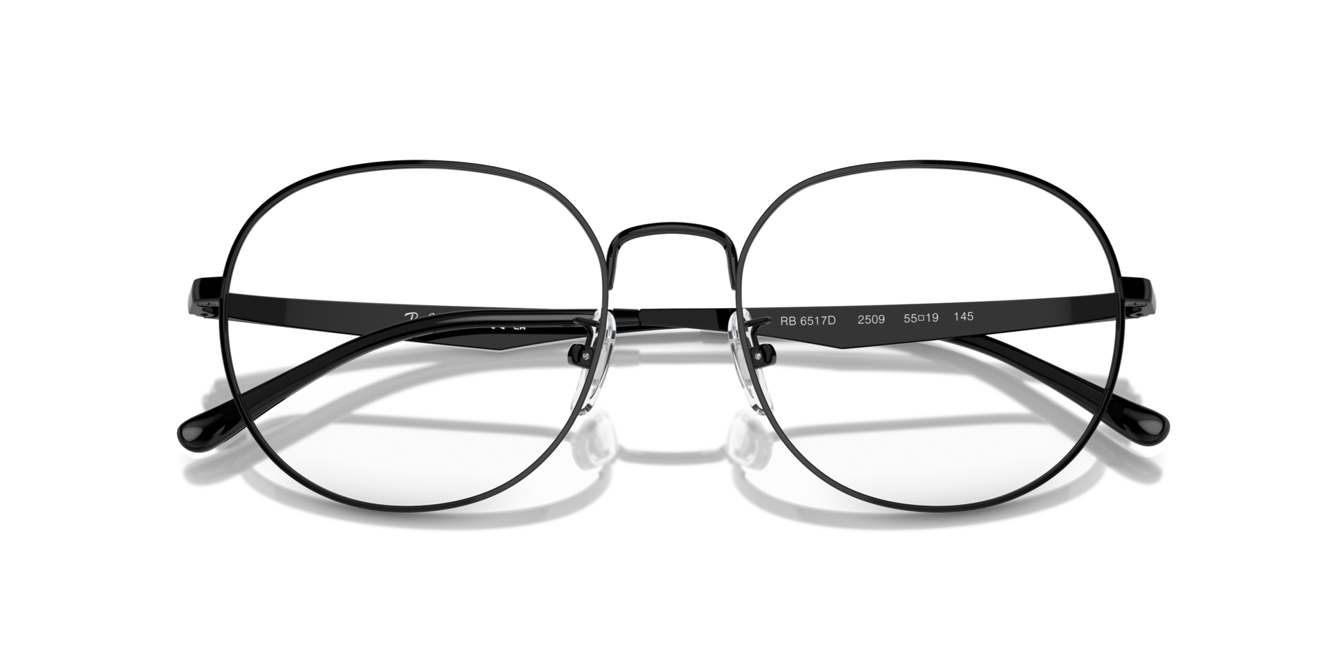 RB6517D Black MetalEyeglass Frames for Glasses Direct, Closed View