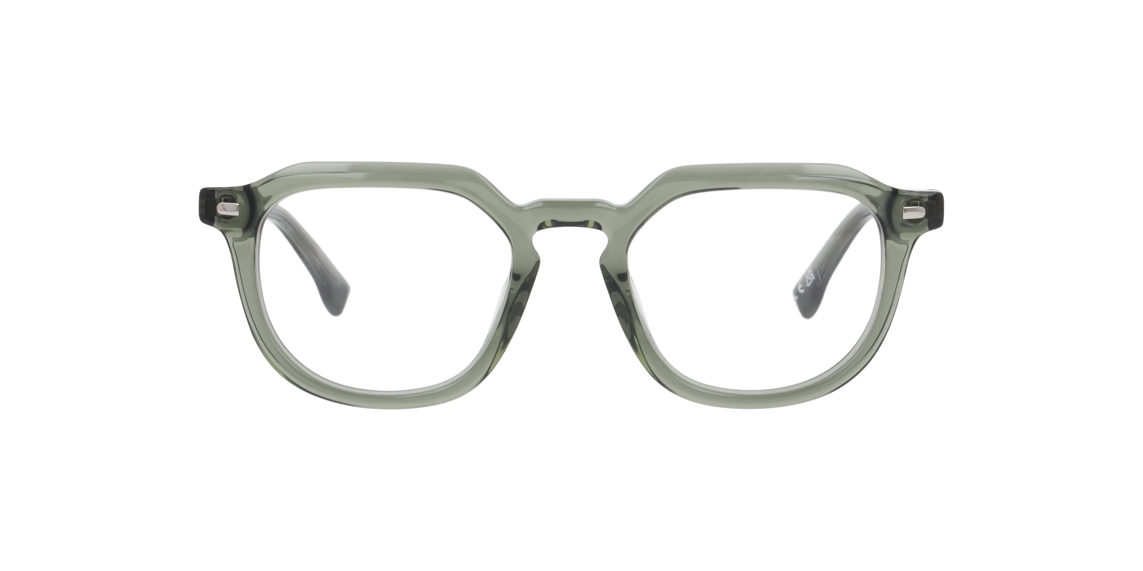 Malachi Crystal Green AcetateEyeglass Frames for Glasses Direct, Front View