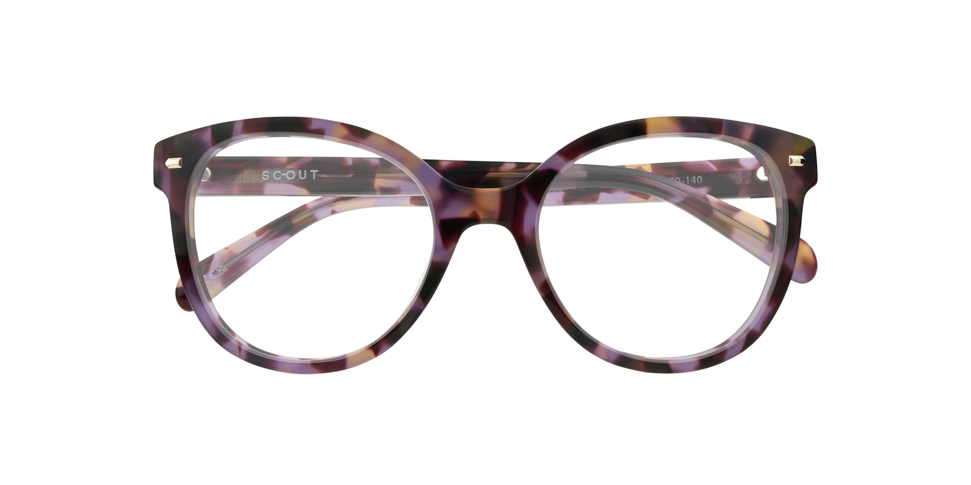 Jade Havana Purple AcetateEyeglass Frames for Glasses Direct, Closed View