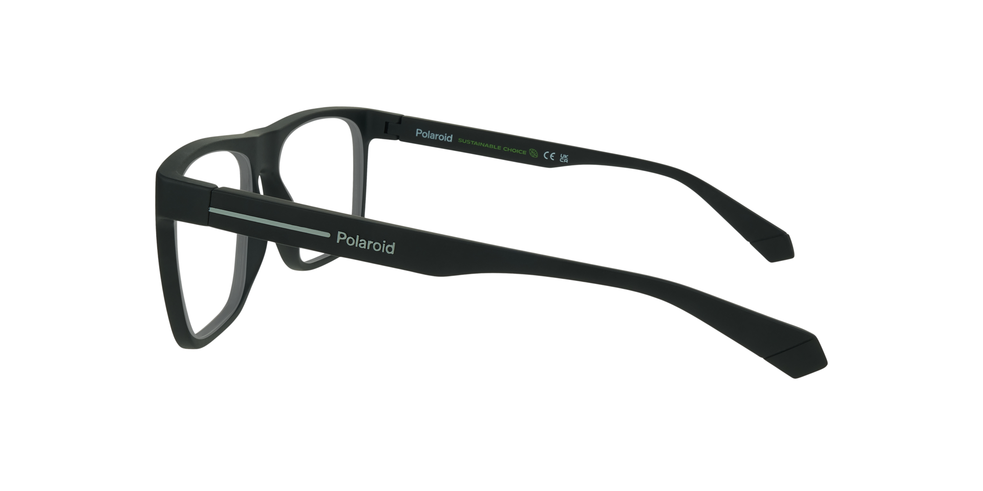 PLD D533 Black PlasticEyeglass Frames for Glasses Direct, Side View