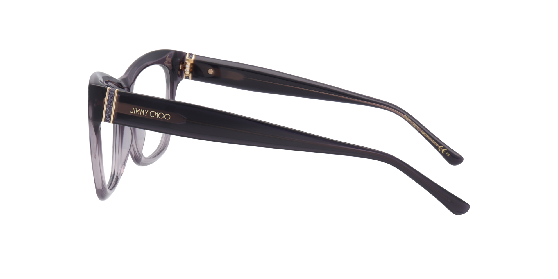 JC351 Grey AcetateEyeglass Frames for Glasses Direct, Side View