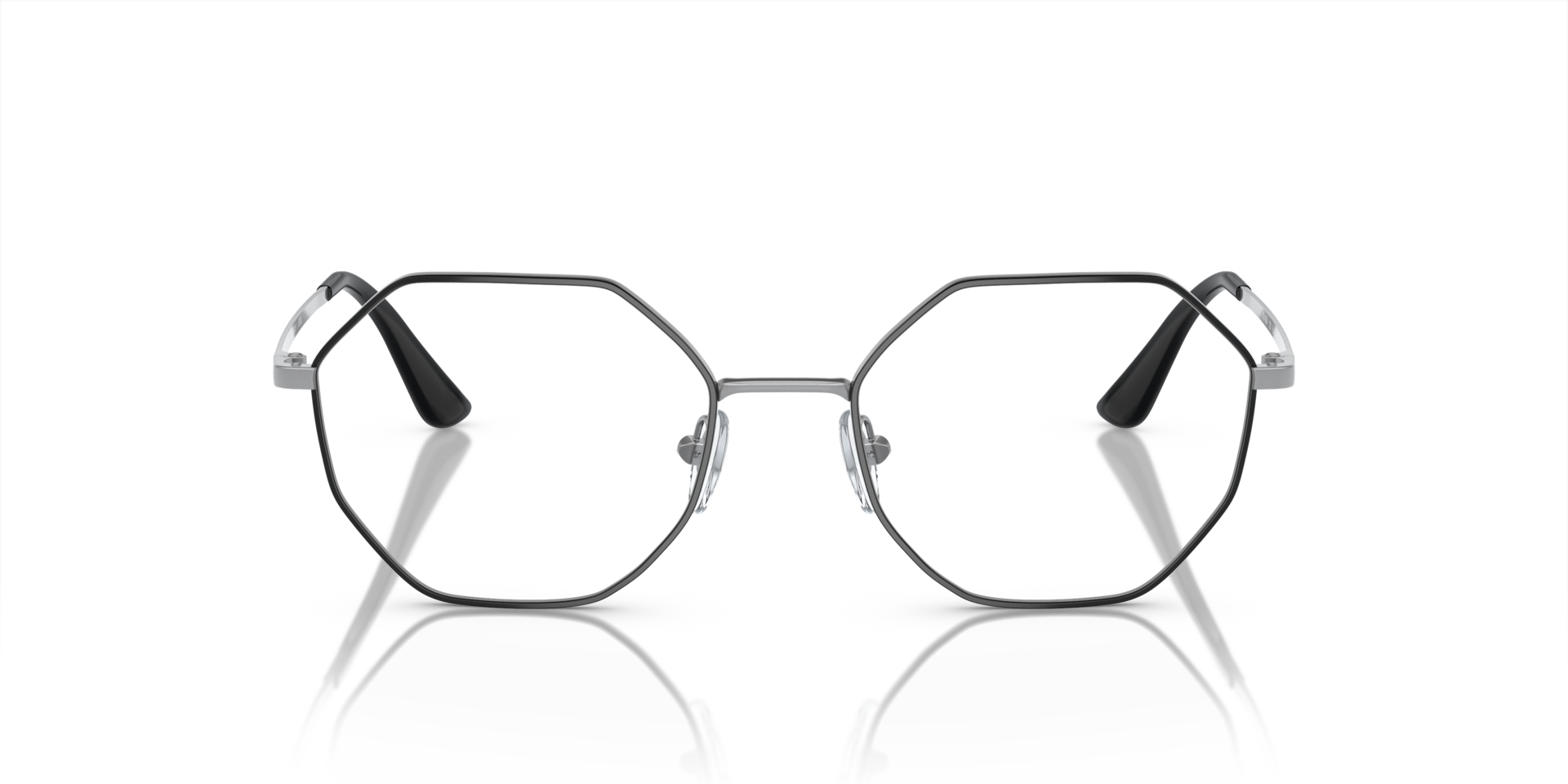 VO4094 Top Black & Matte Silver MetalSunglass Frames for Glasses Direct, Front View