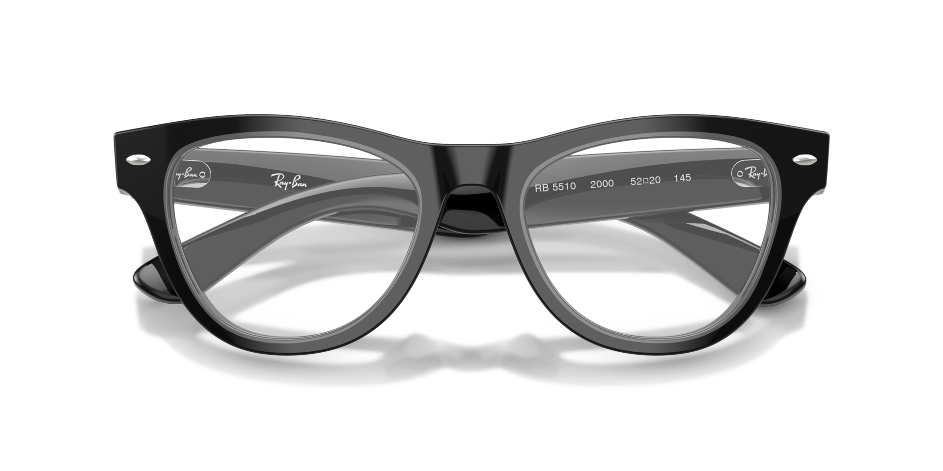 RB5510 Black AcetateEyeglass Frames for Glasses Direct, Closed View