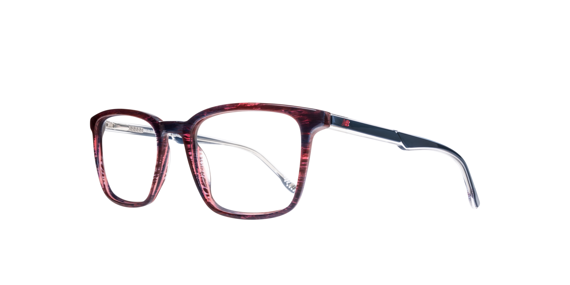 NB4163 Red AcetateEyeglass Frames for Glasses Direct, Angle View