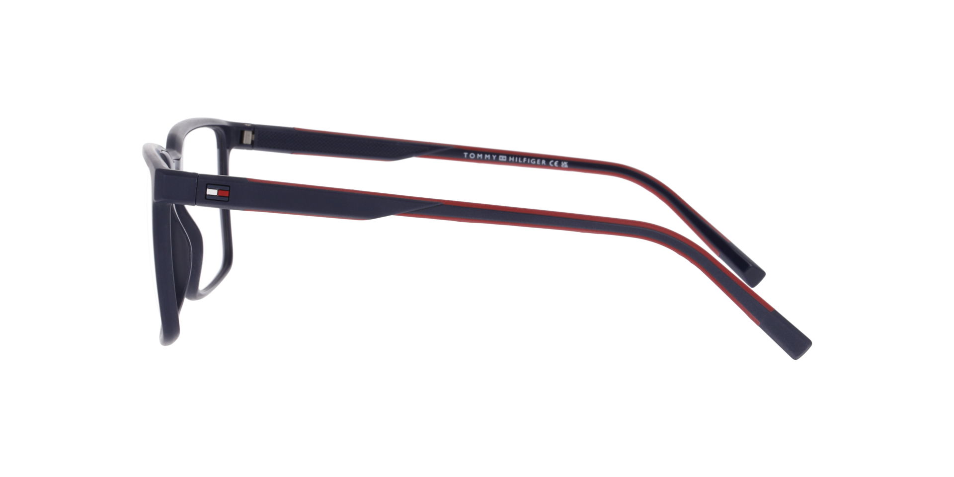 TH 2282 Blue Red PlasticEyeglass Frames for Glasses Direct, Side View