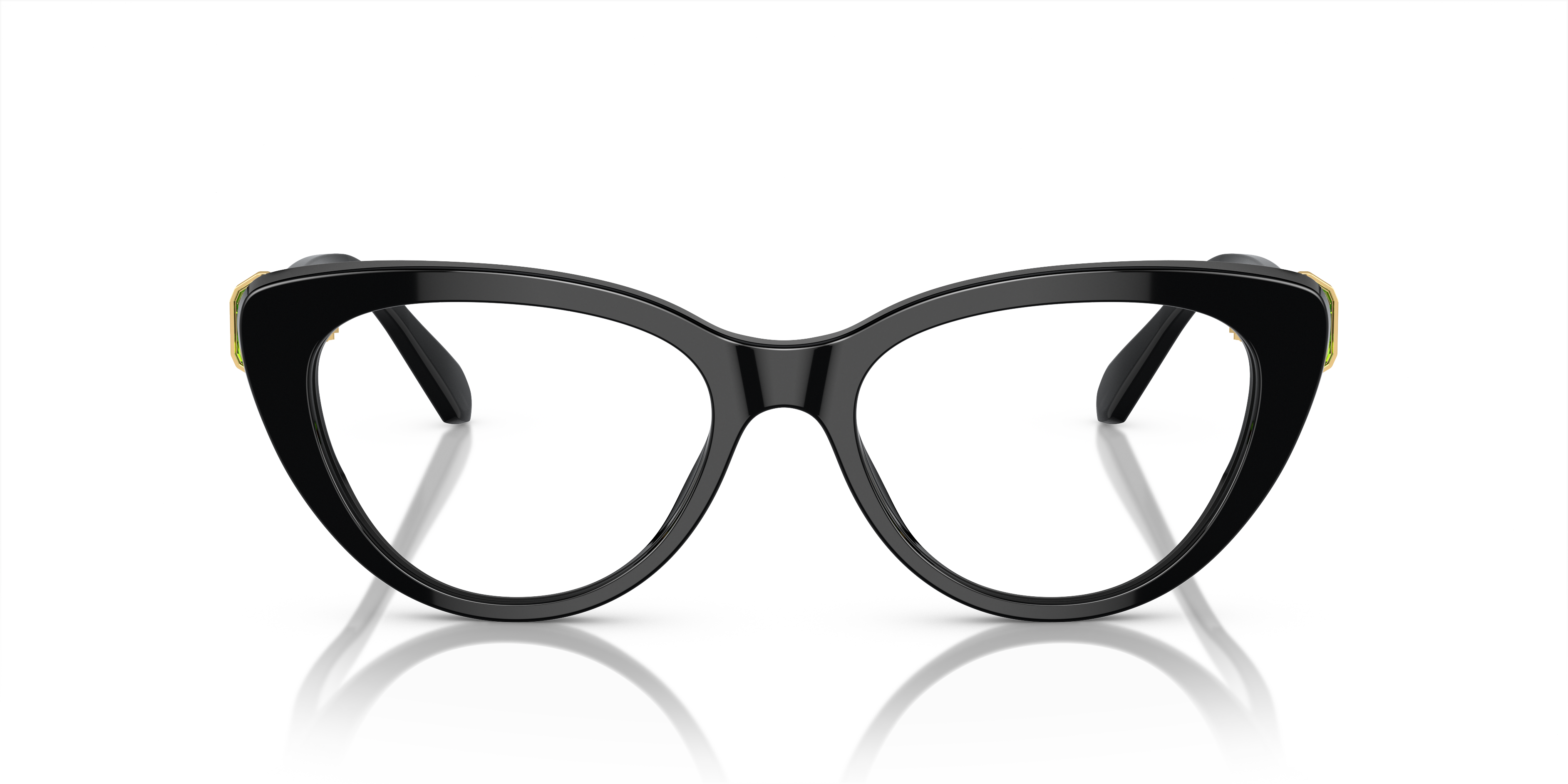 SK2005 Black AcetateEyeglass Frames for Glasses Direct, Front View