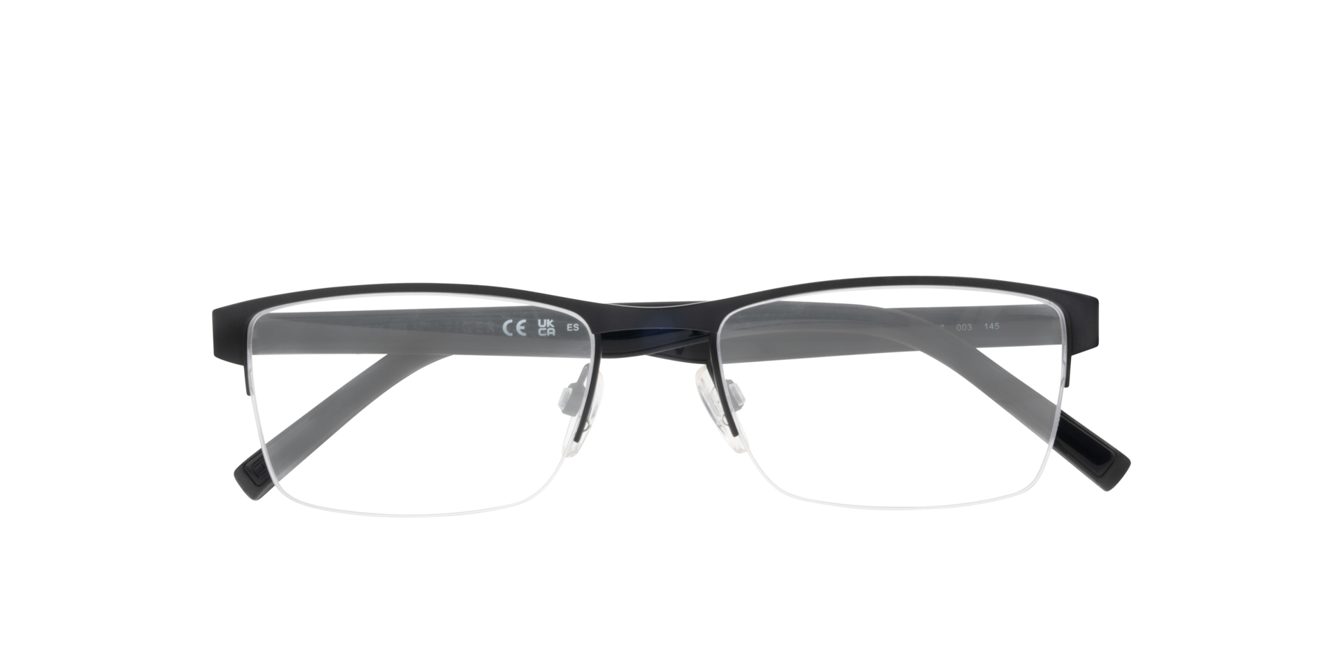 TH 2047 Black MetalEyeglass Frames for Glasses Direct, Closed View