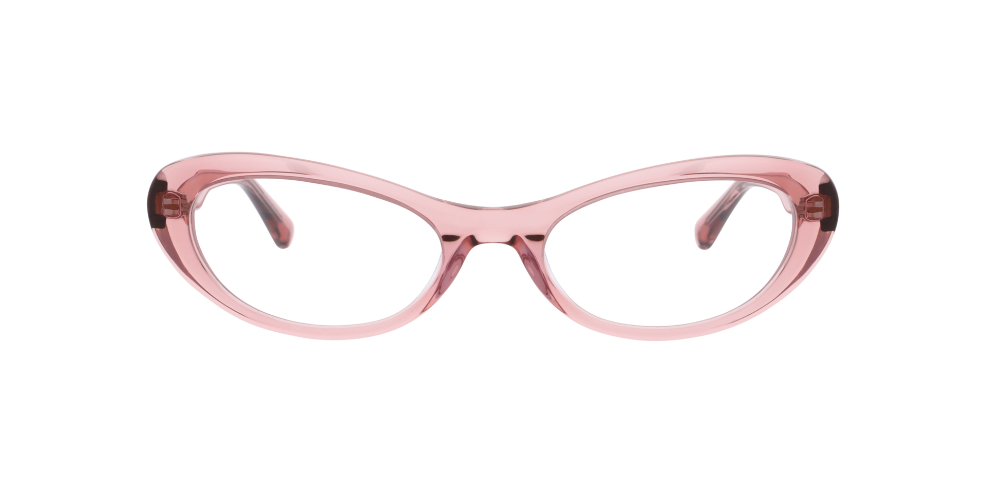 Mimi Transparent Dark Pink AcetateEyeglass Frames for Glasses Direct, Front View