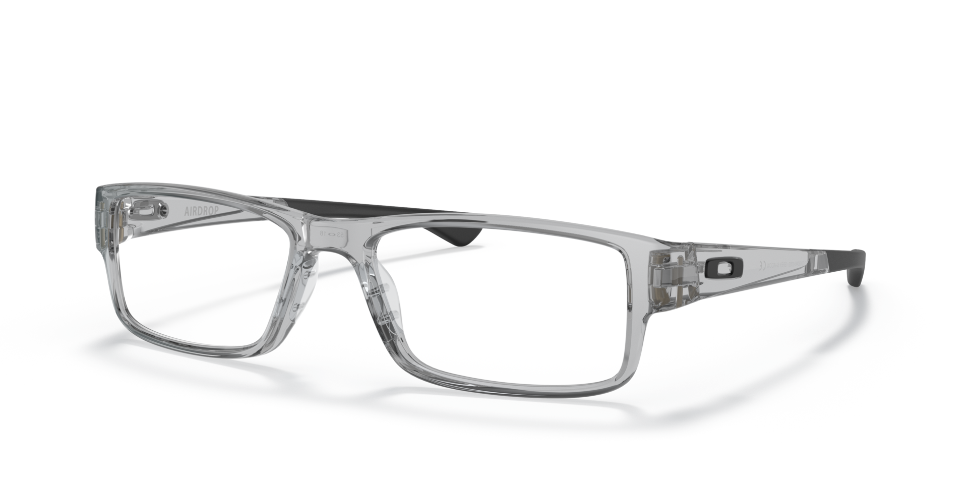 Airdrop™ Grey Shadow PlasticEyeglass Frames for Glasses Direct, Angle View