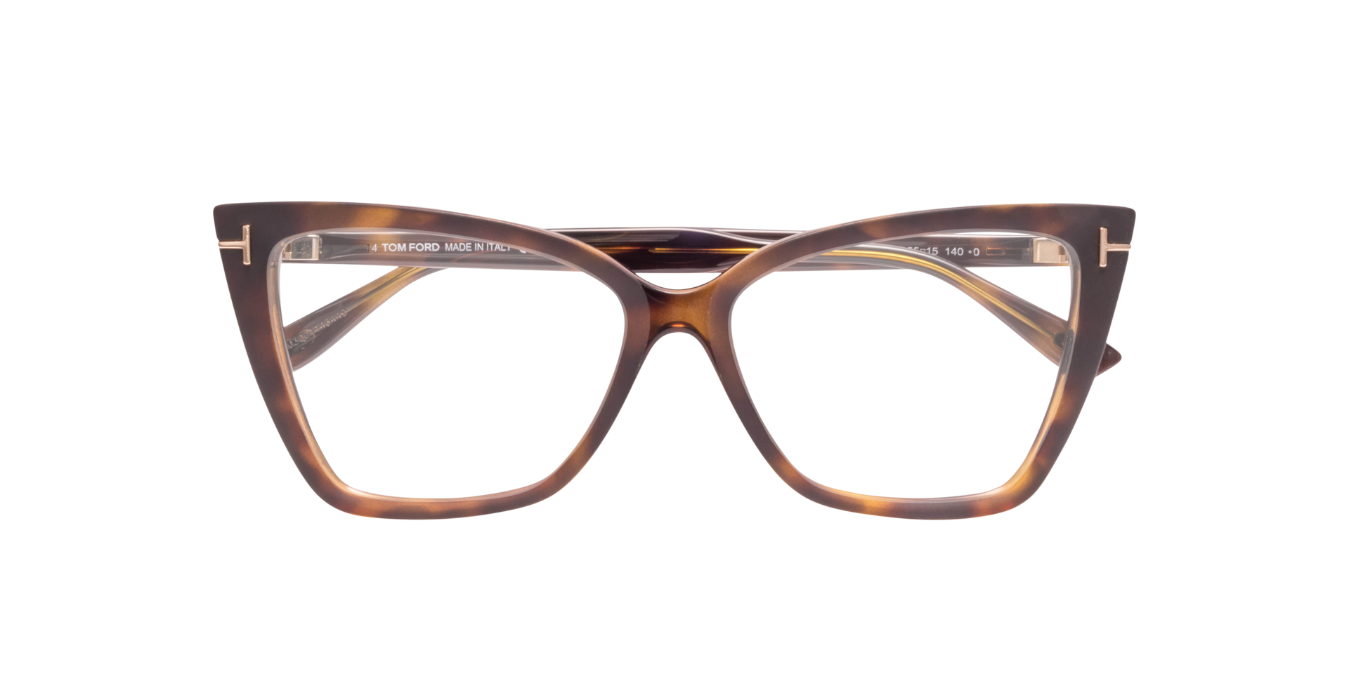 FT5844-B Tortoise Matte PlasticEyeglass Frames for Glasses Direct, Closed View