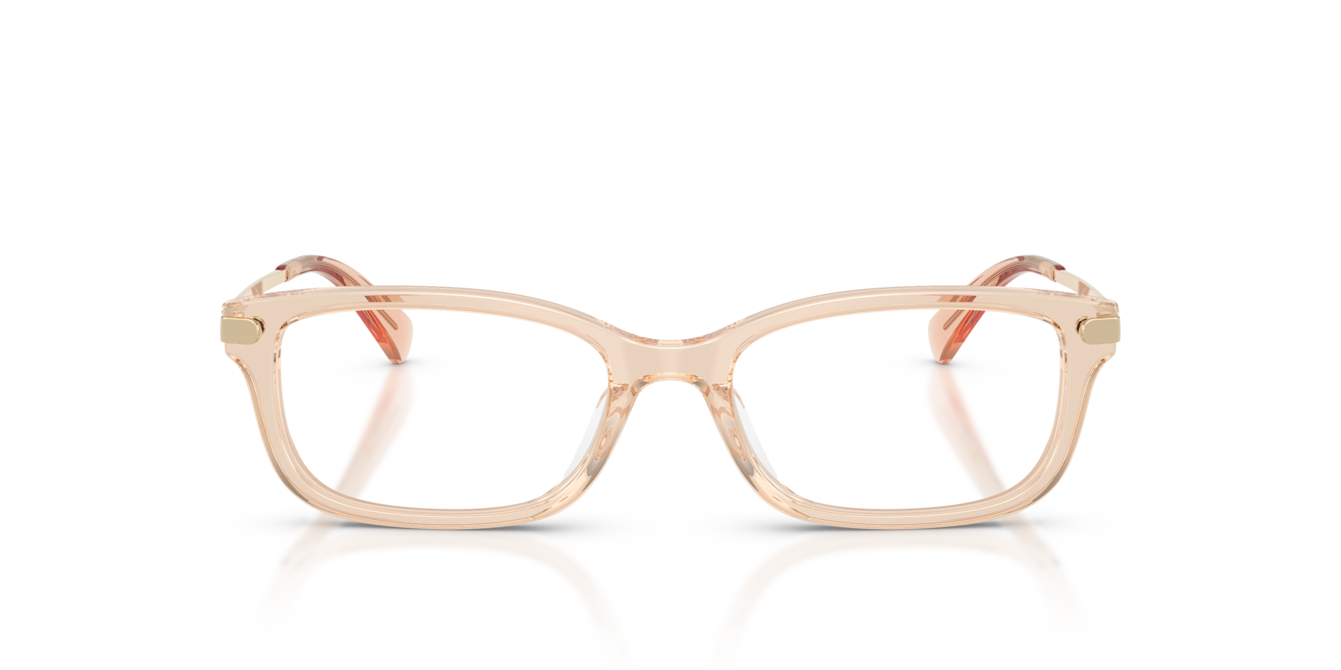 HC6287U Transparent Champagne AcetateEyeglass Frames for Glasses Direct, Front View