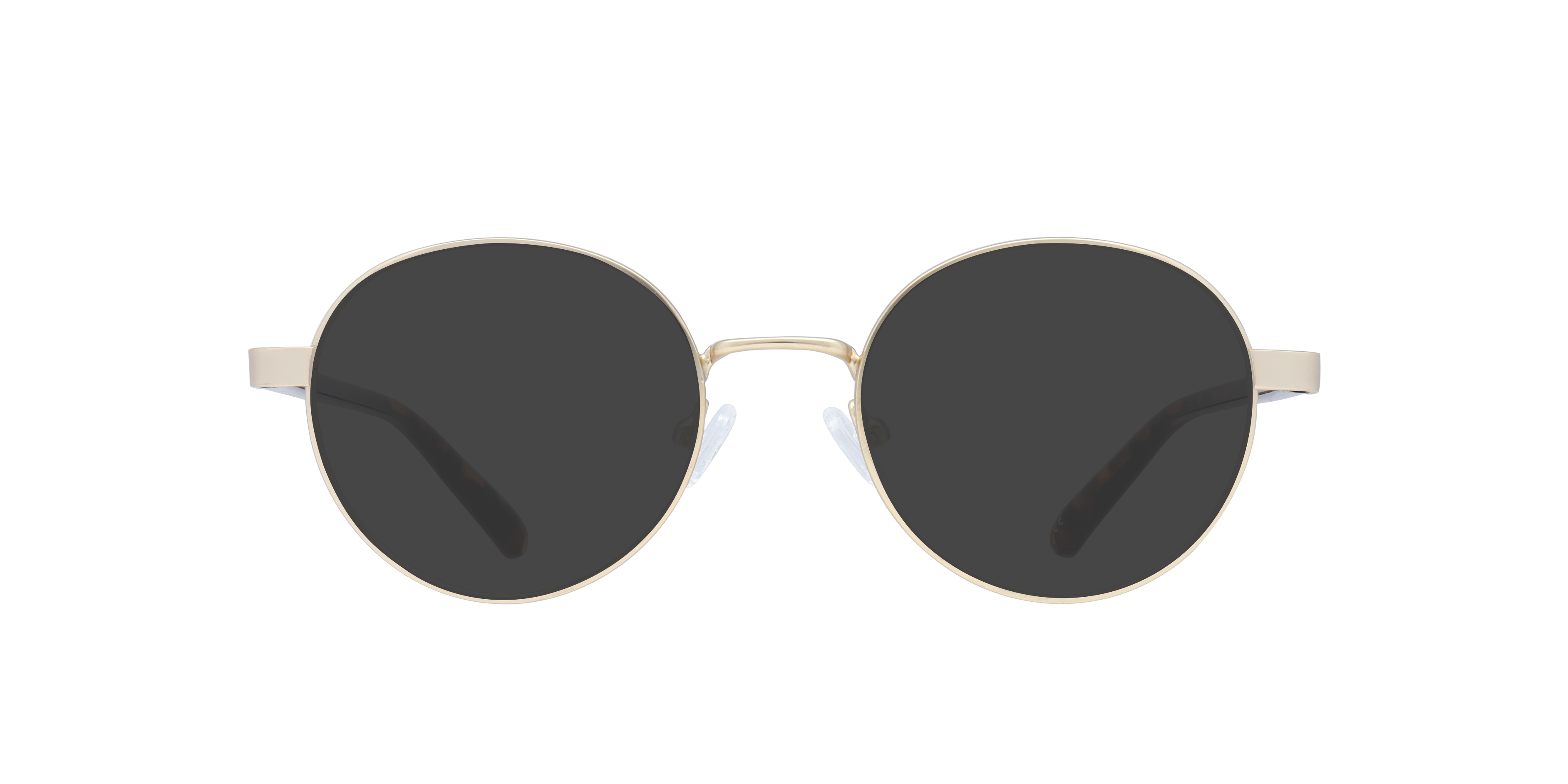 Cody Matte Gold MetalSunglass Frames for Glasses Direct, with Tinted Lenses
