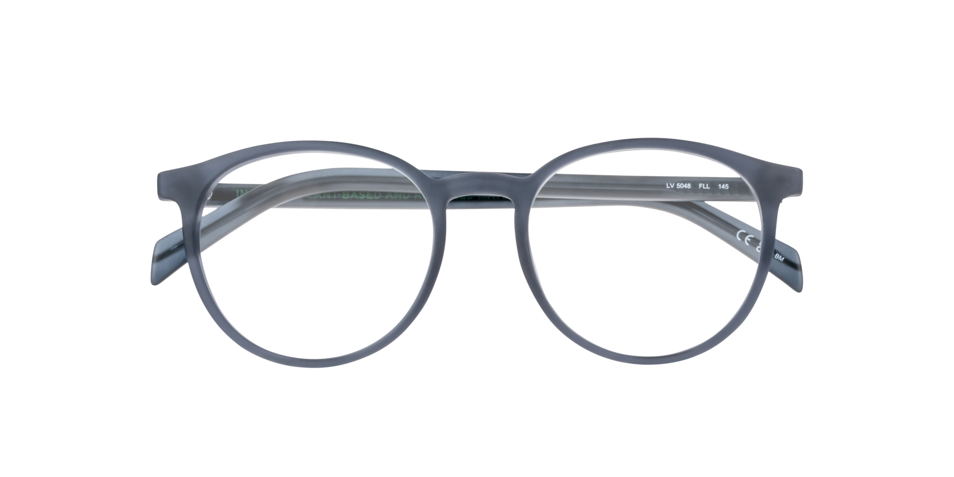 LV 5048 Blue PlasticEyeglass Frames for Glasses Direct, Closed View