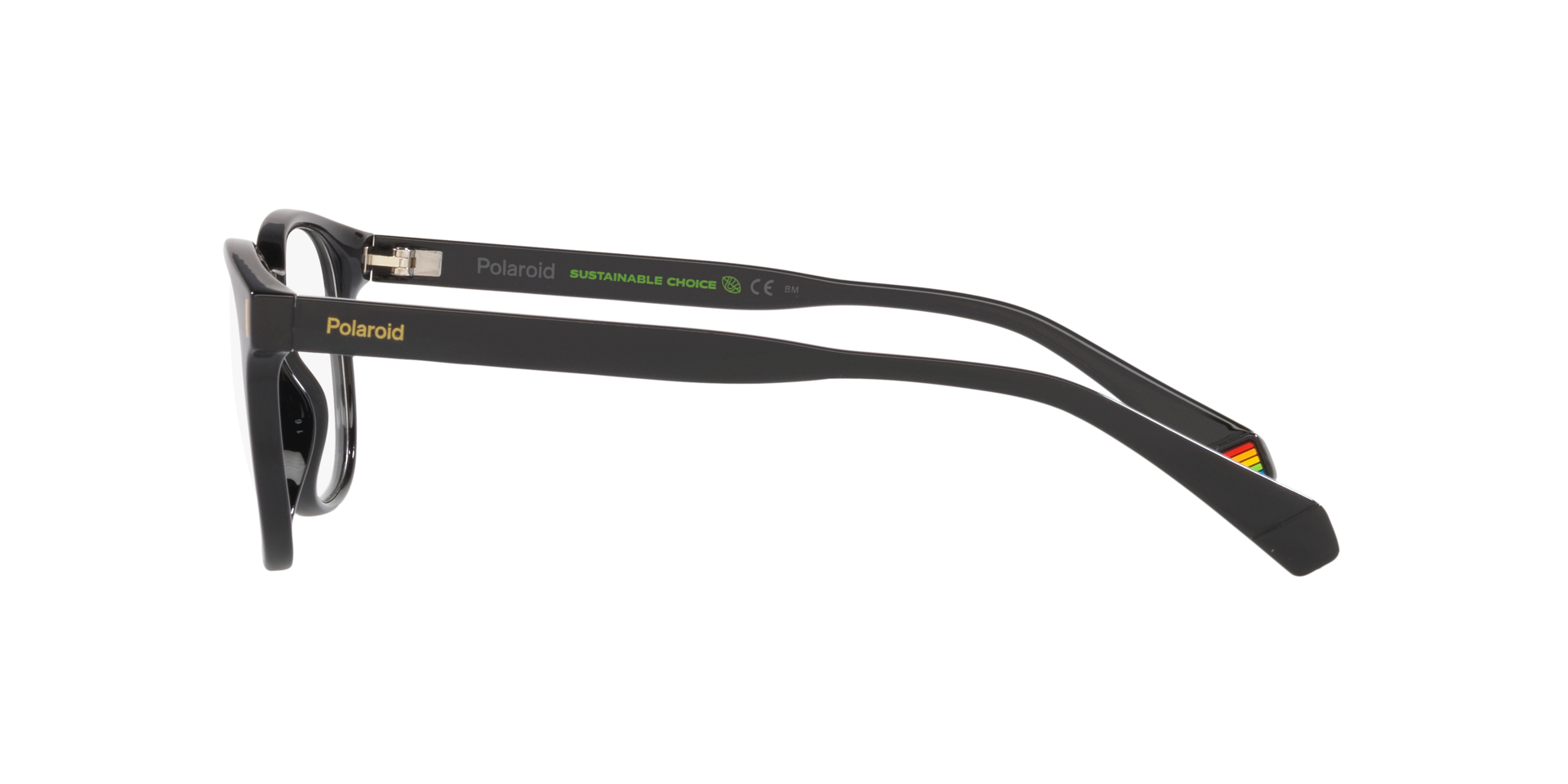 PLD D453 Black PlasticEyeglass Frames for Glasses Direct, Side View