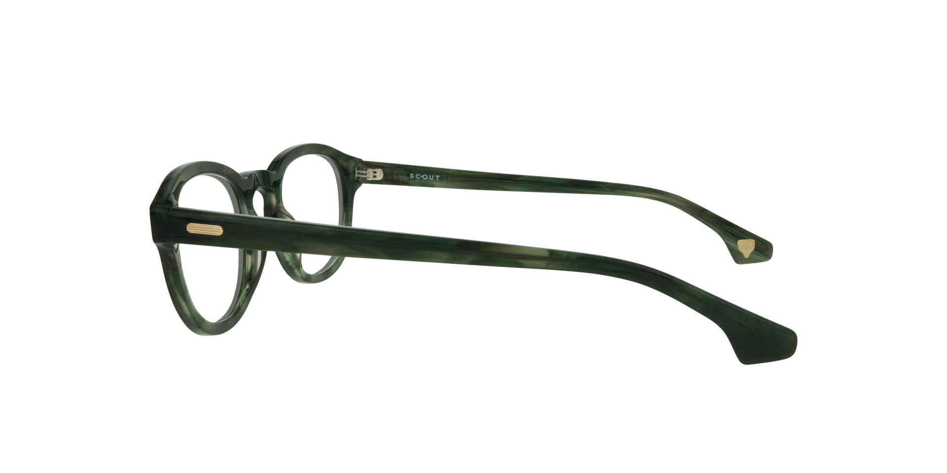 Keanu Horn Green AcetateEyeglass Frames for Glasses Direct, Side View