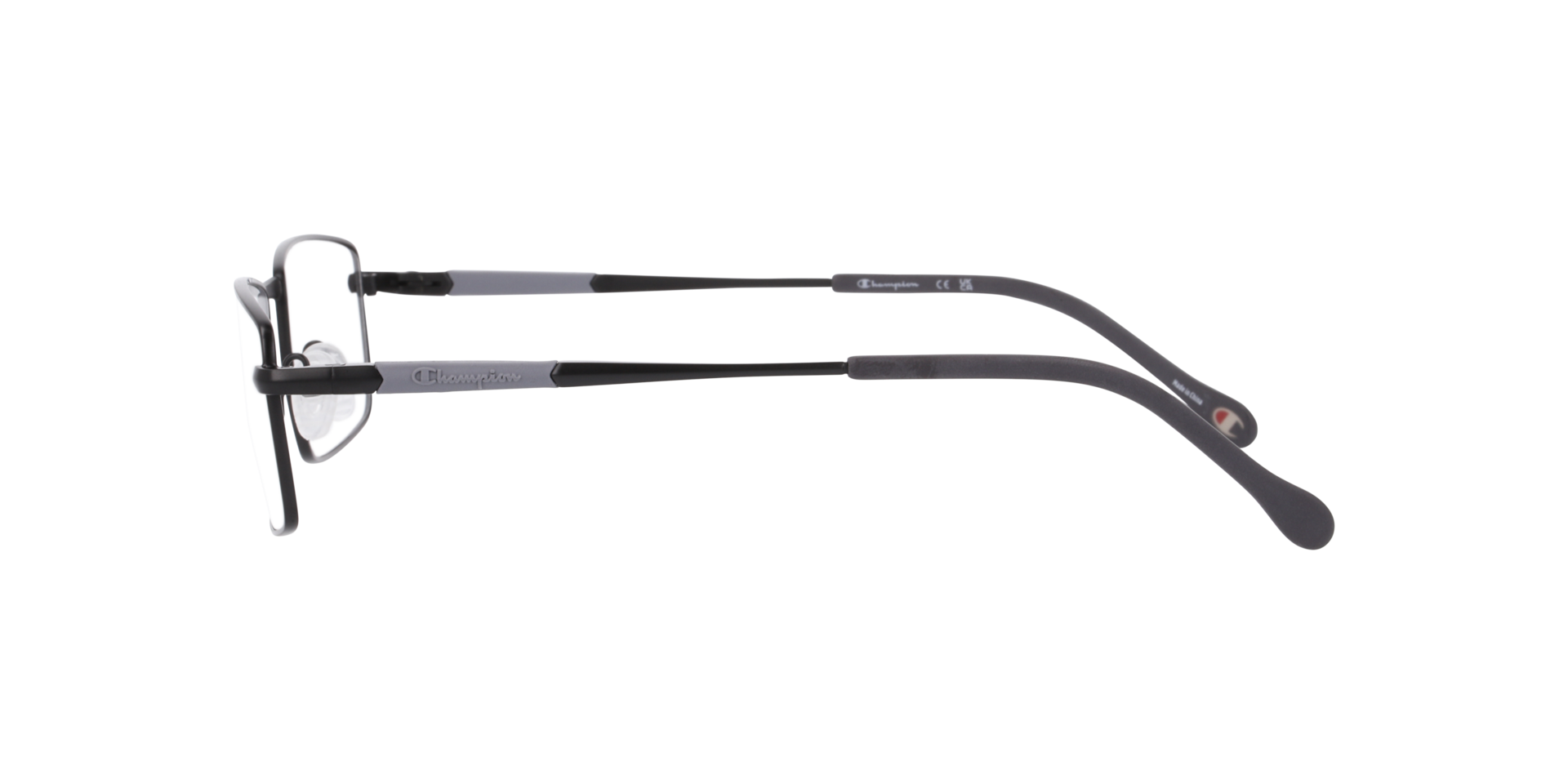 Cu4013 Black MetalEyeglass Frames for Glasses Direct, Side View