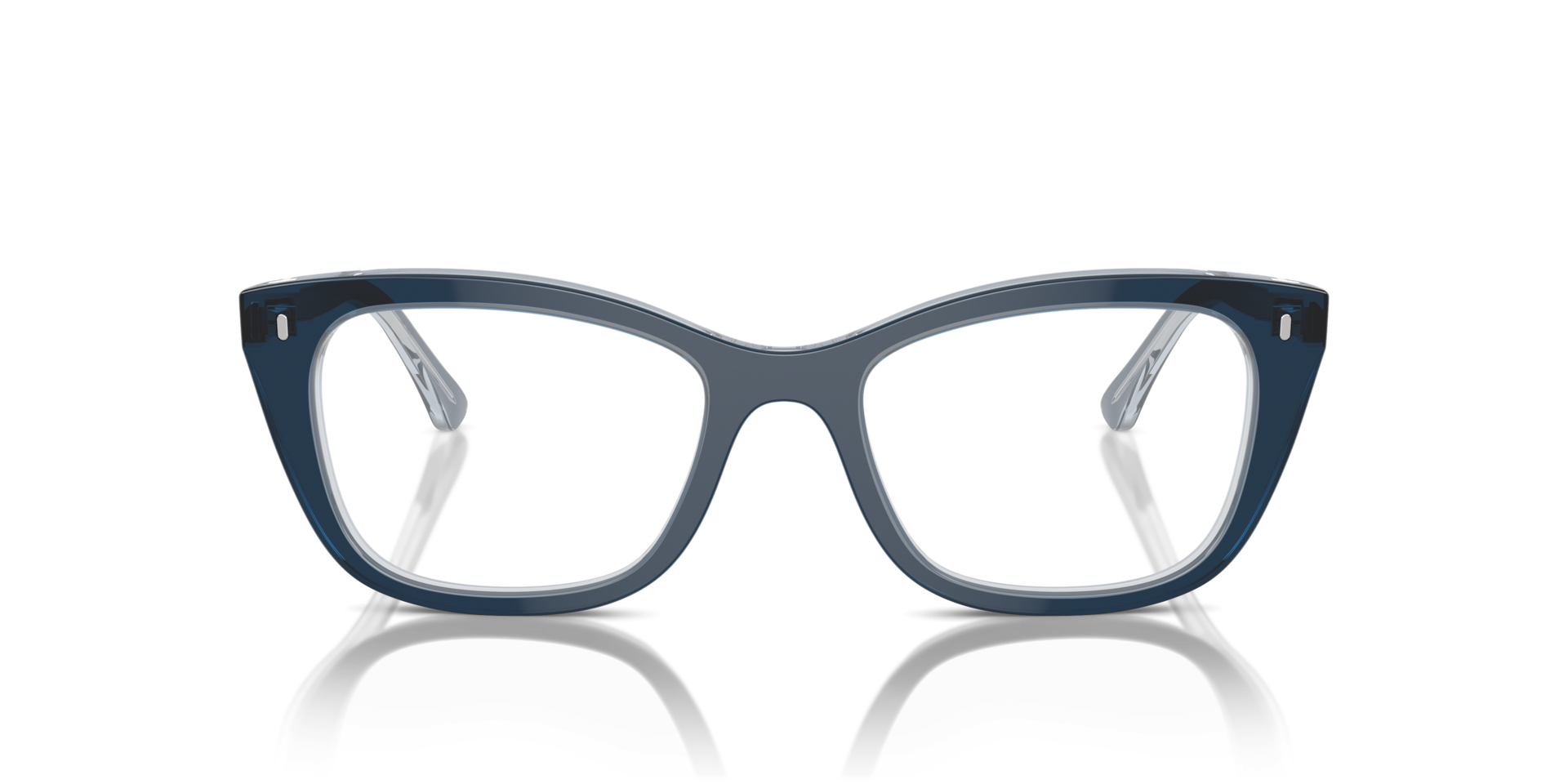 RB5433 Blue On Transparent Blue AcetateEyeglass Frames for Glasses Direct, Front View