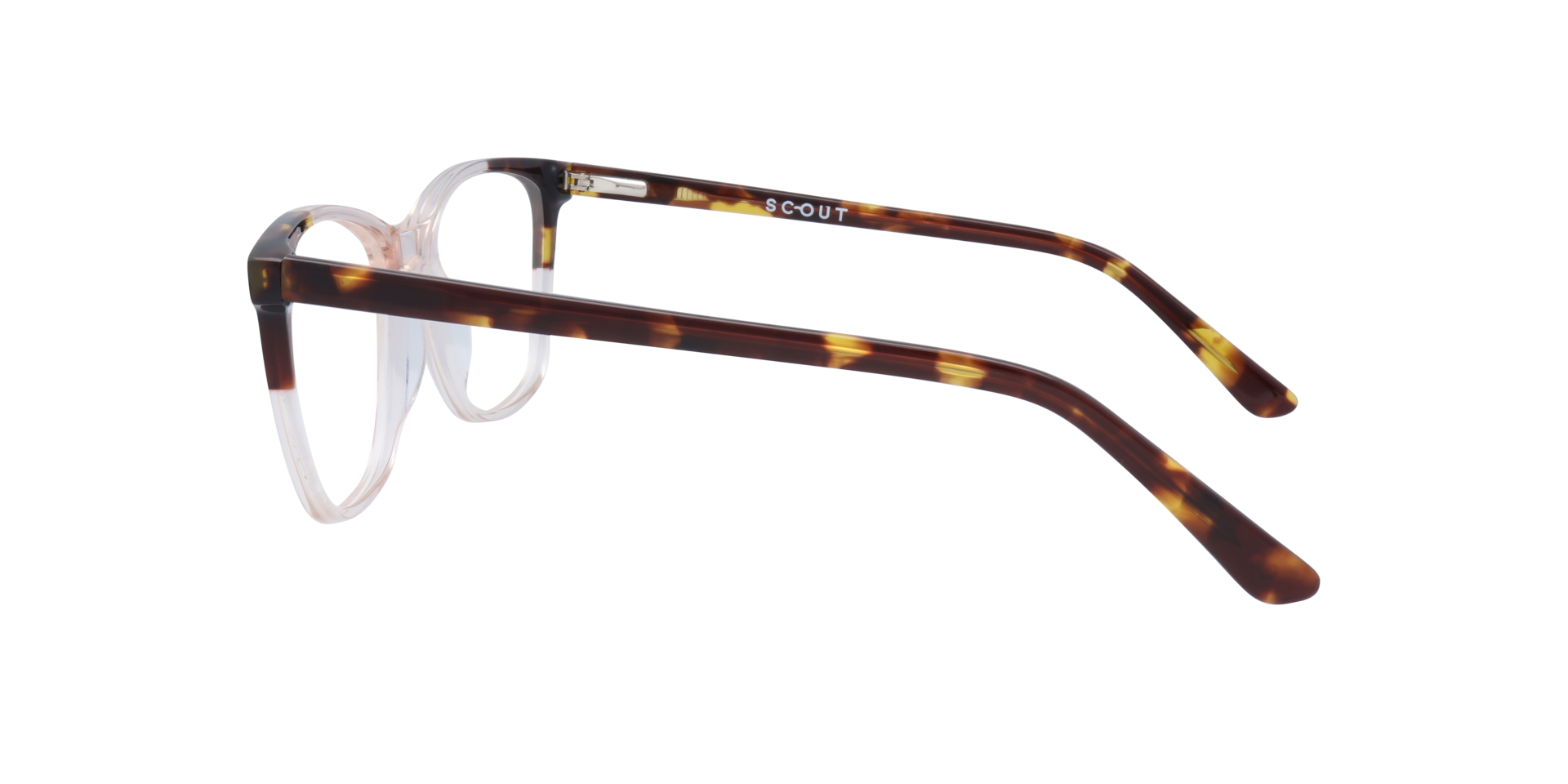 Dakota Crystal Nude & Havana AcetateEyeglass Frames for Glasses Direct, Side View