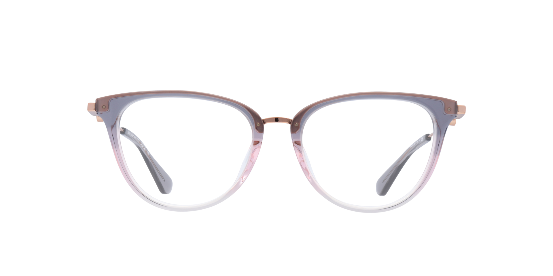 Valencia/G Grey Gold AcetateEyeglass Frames for Glasses Direct, Front View