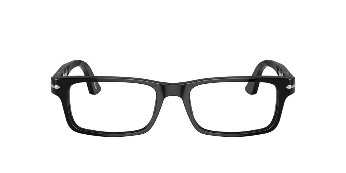 Persol Men's Transparent Man Po3050v 95 Optical Frames Acetate Black Squared Normal - Image 4