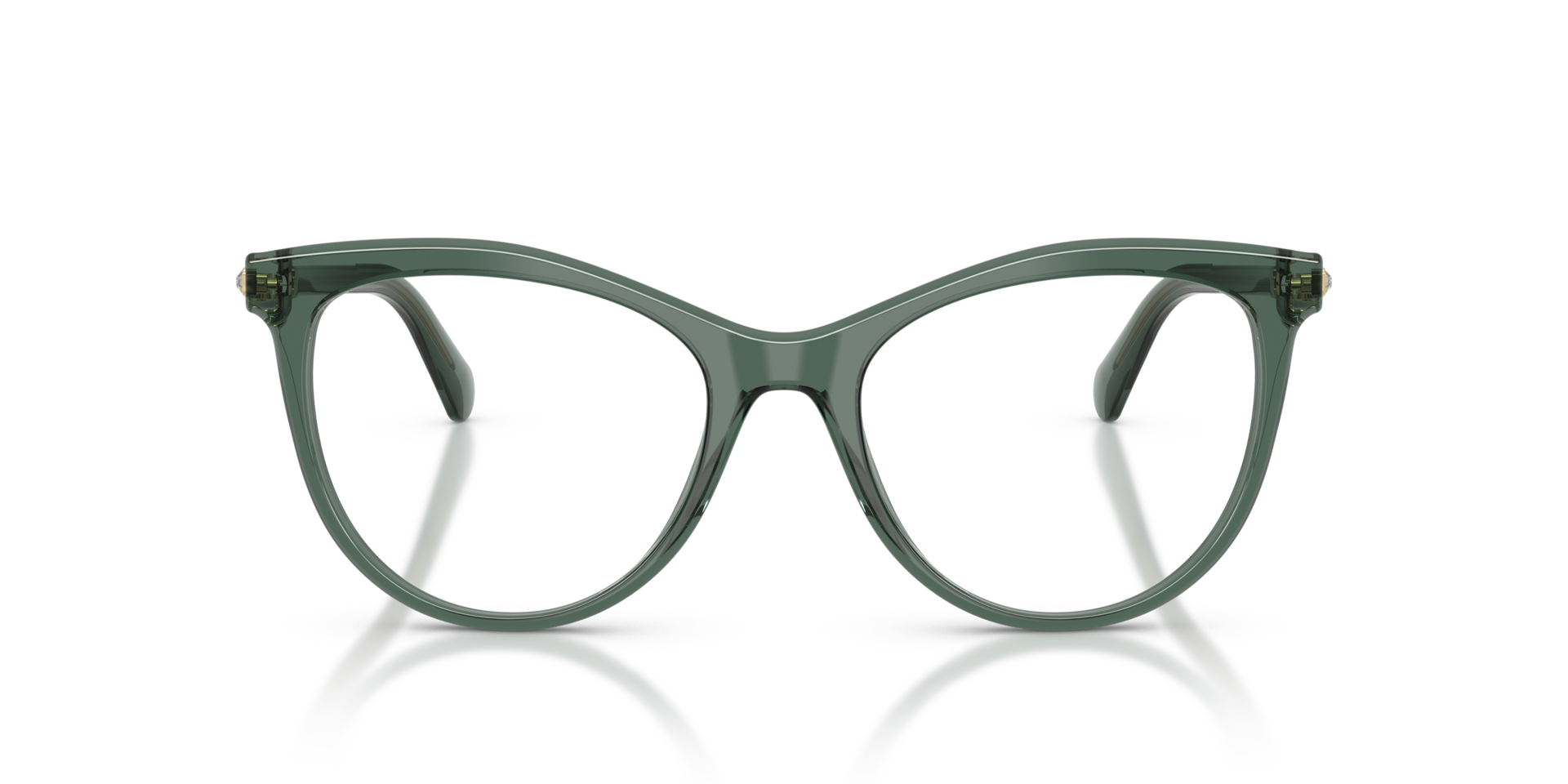 SK2064 Transparent Green AcetateEyeglass Frames for Glasses Direct, Front View