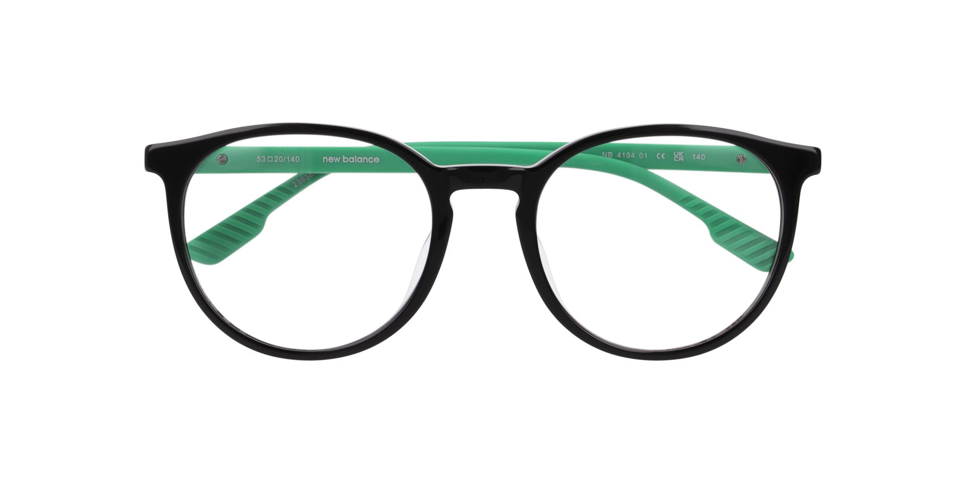 Nb4194 Black Green AcetateEyeglass Frames for Glasses Direct, Closed View