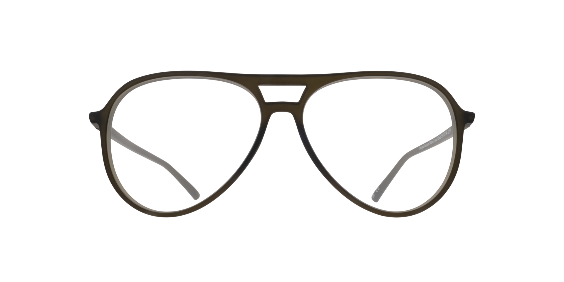 Harquin Matte Crystal Khaki PlasticSunglass Frames for Glasses Direct, Front View