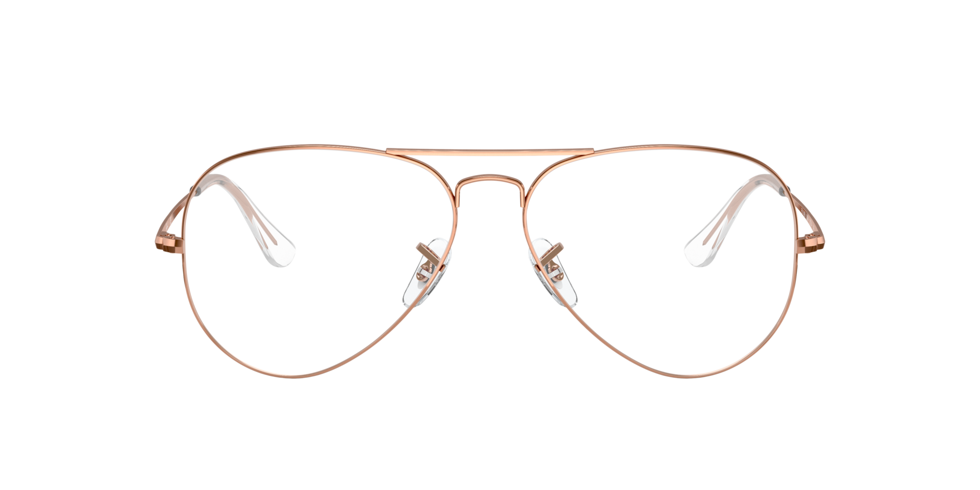 RB6489 Rose Gold MetalEyeglass Frames for Glasses Direct, Front View