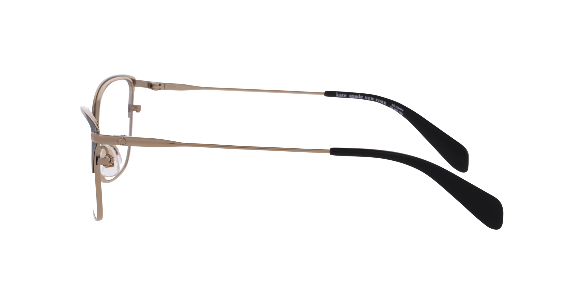 KS LIDIA 2/G/T Black Gold TitaniumEyeglass Frames for Glasses Direct, Side View