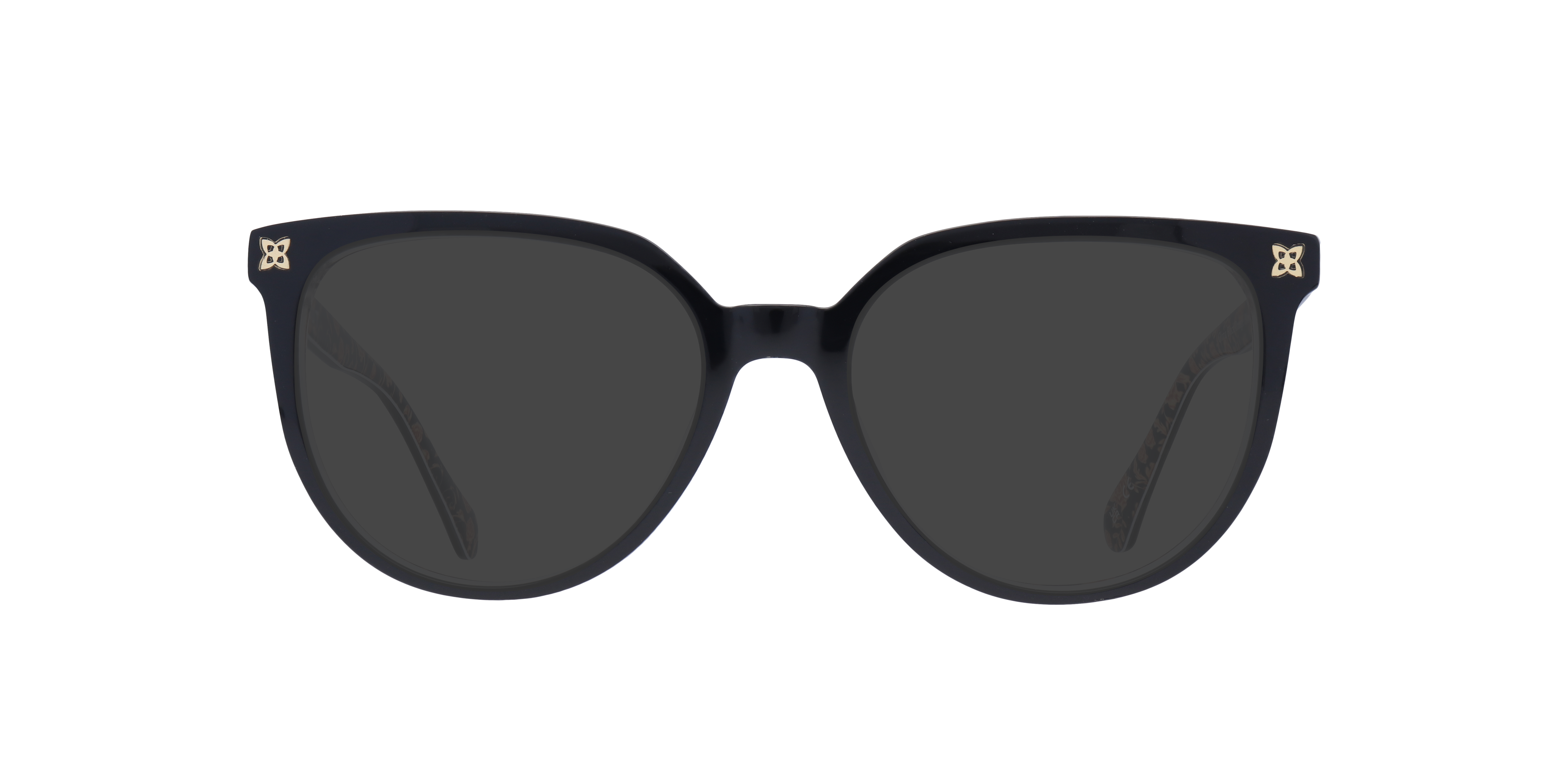 Gloria Black & Orange Flowers AcetateEyeglass Frames for Glasses Direct, with Tinted Lenses