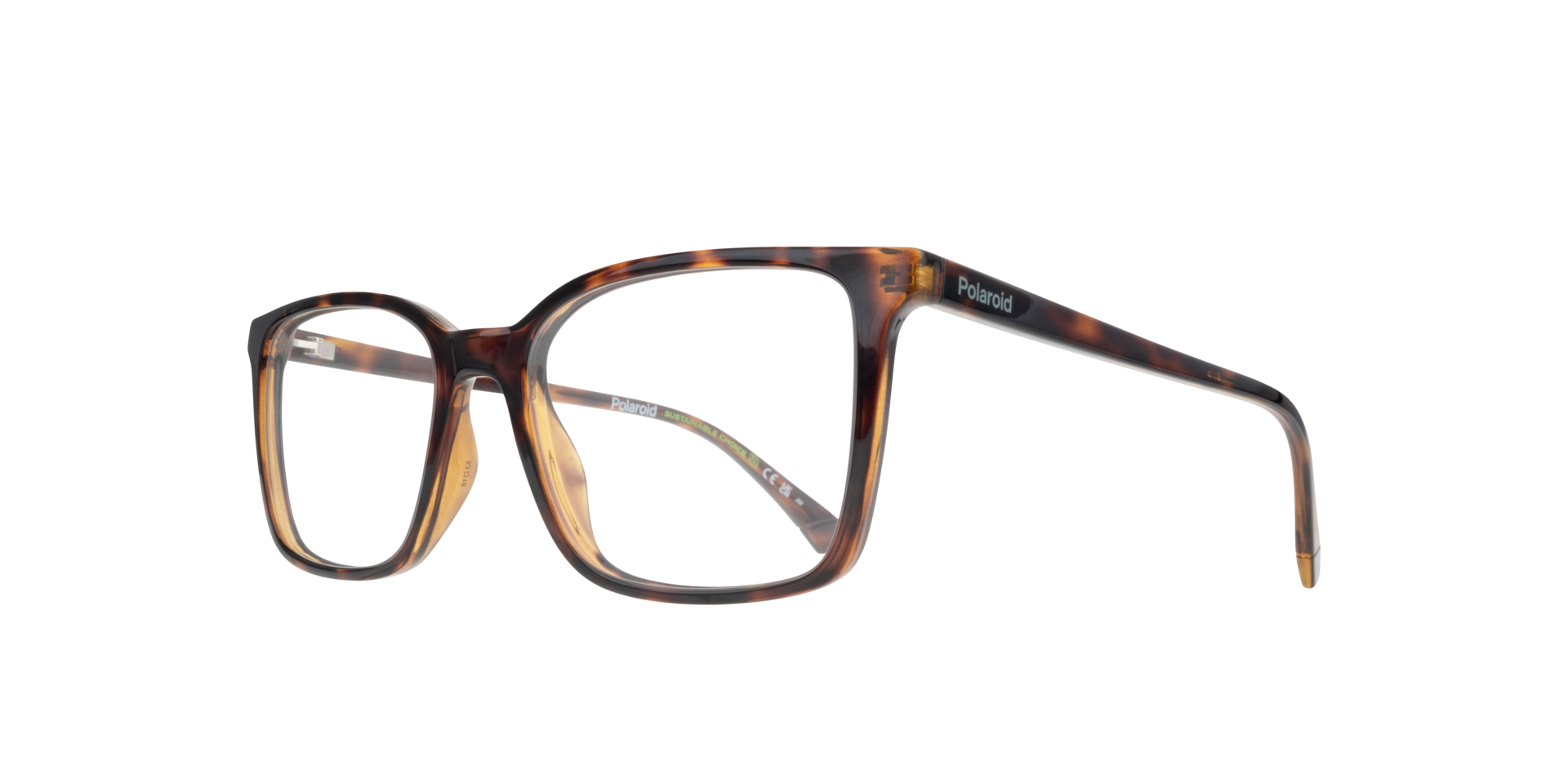 PLD D499 Tortoise PlasticEyeglass Frames for Glasses Direct, Angle View