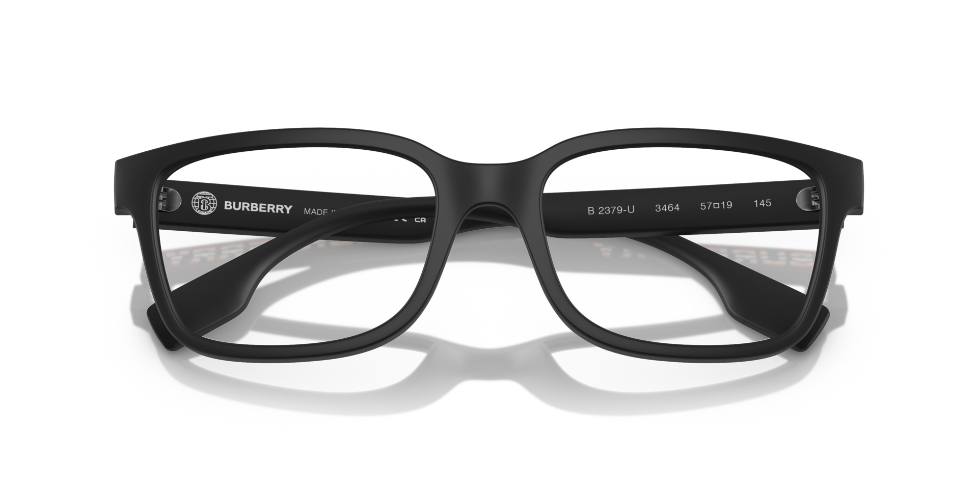 BE2379U Matte Black PlasticEyeglass Frames for Glasses Direct, Closed View