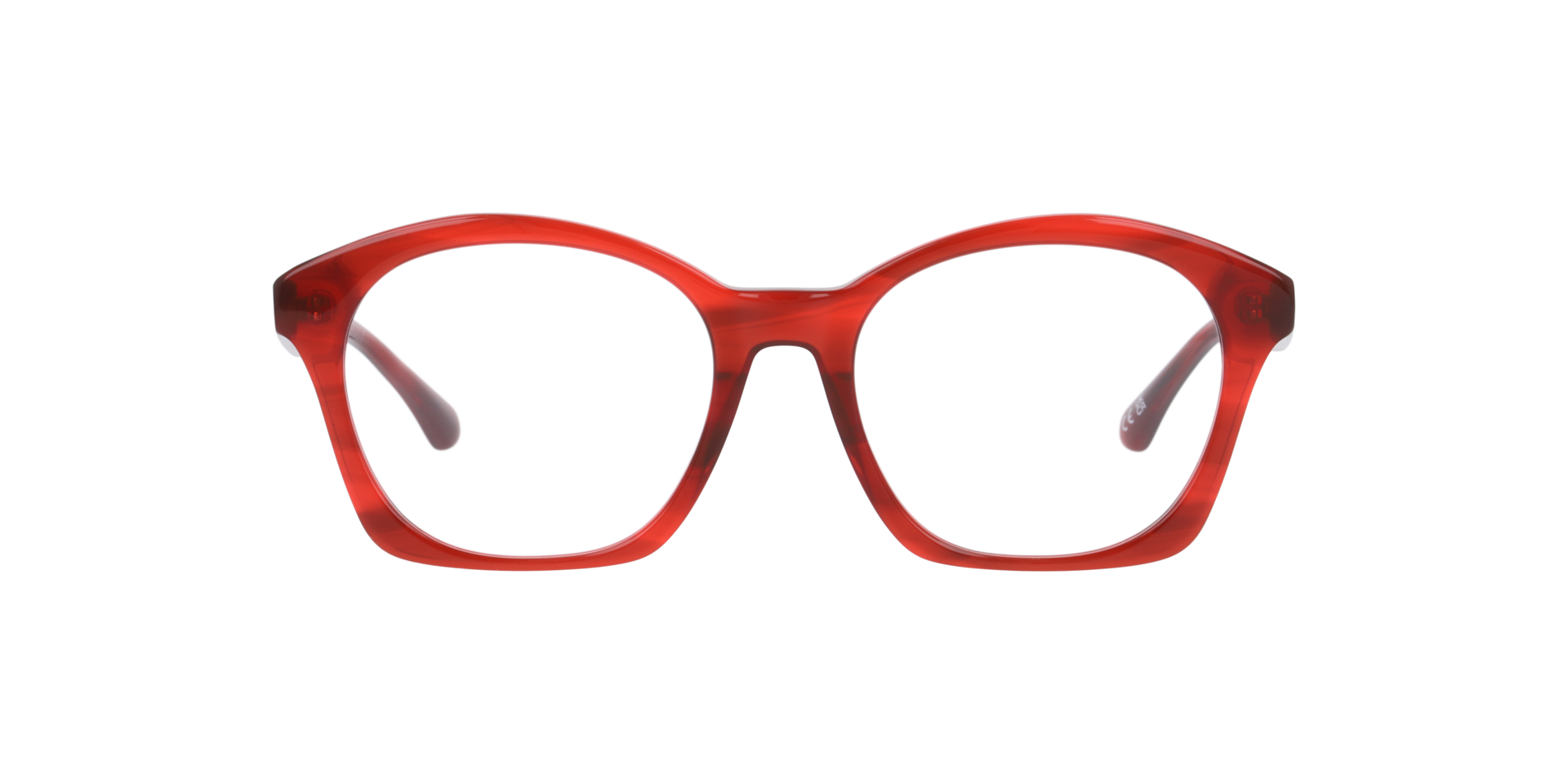 Monica Horn Red AcetateEyeglass Frames for Glasses Direct, Front View