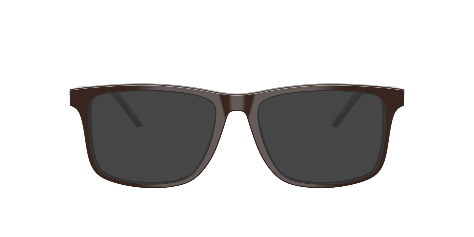 EA3257 Shiny Brown AcetateEyeglass Frames for Glasses Direct, with Tinted Lenses