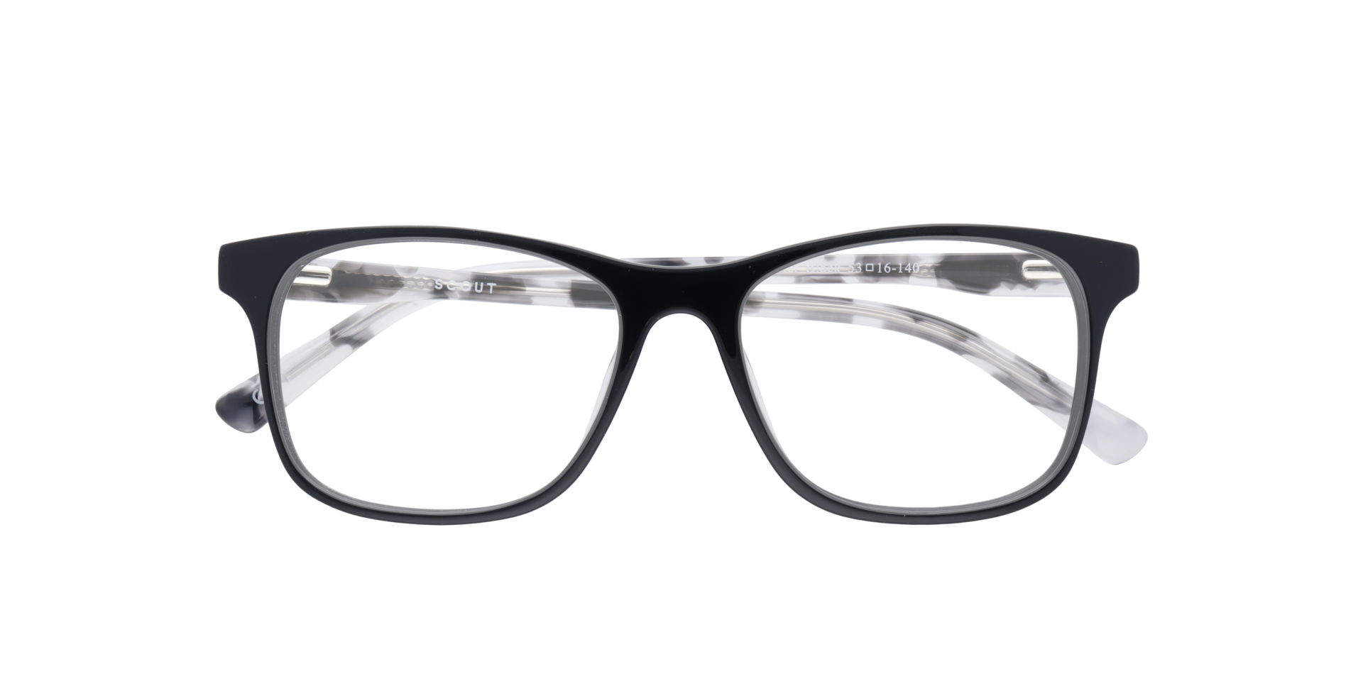 Hunter Black AcetateEyeglass Frames for Glasses Direct, Closed View