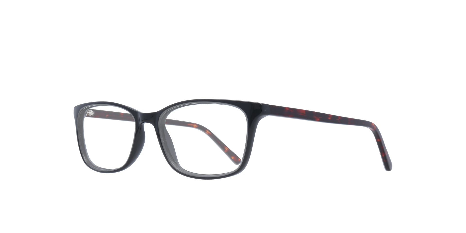 Wing Black AcetateEyeglass Frames for Glasses Direct, Angle View