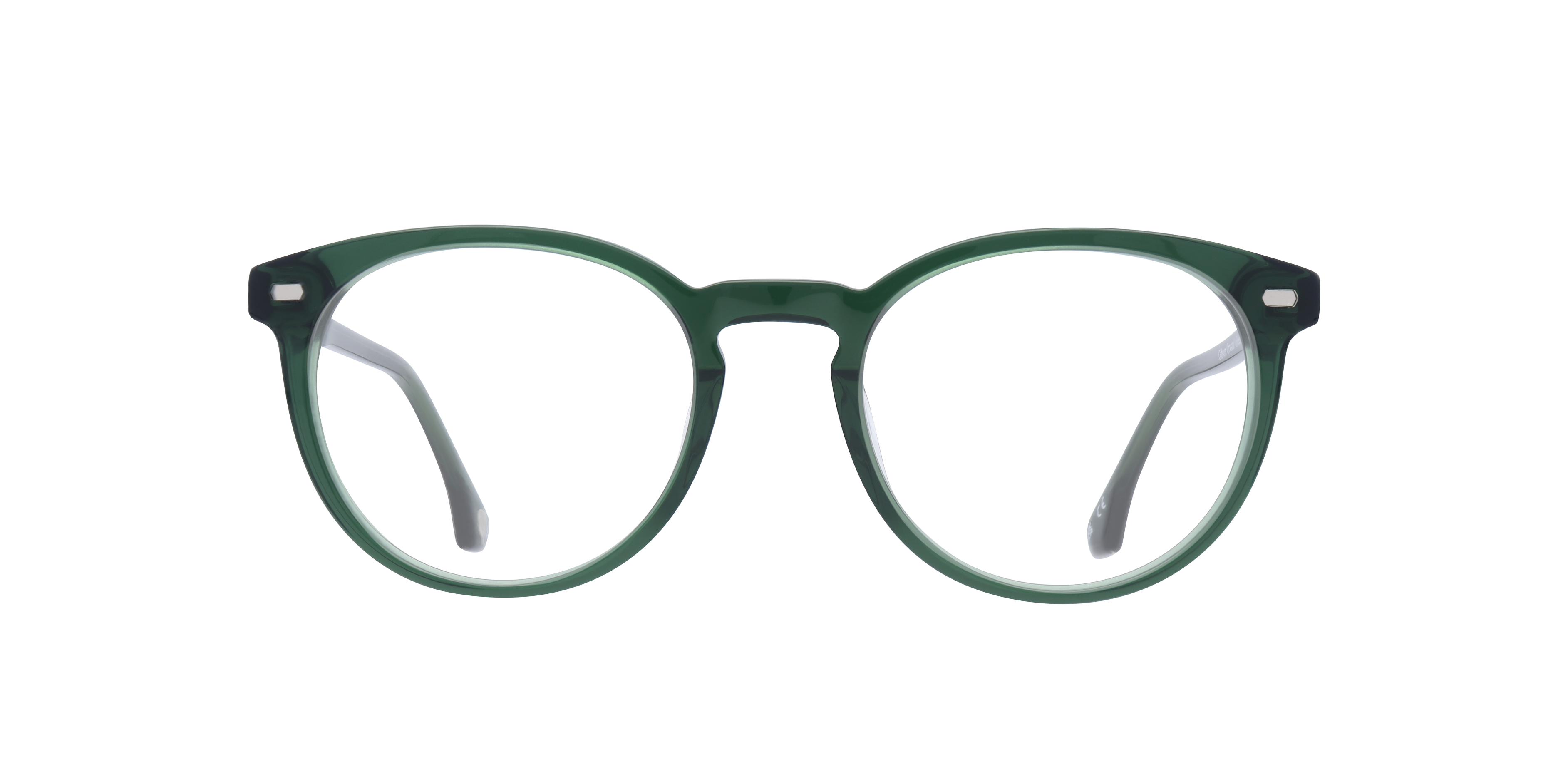 Gibson Crystal Green AcetateEyeglass Frames for Glasses Direct, Front View
