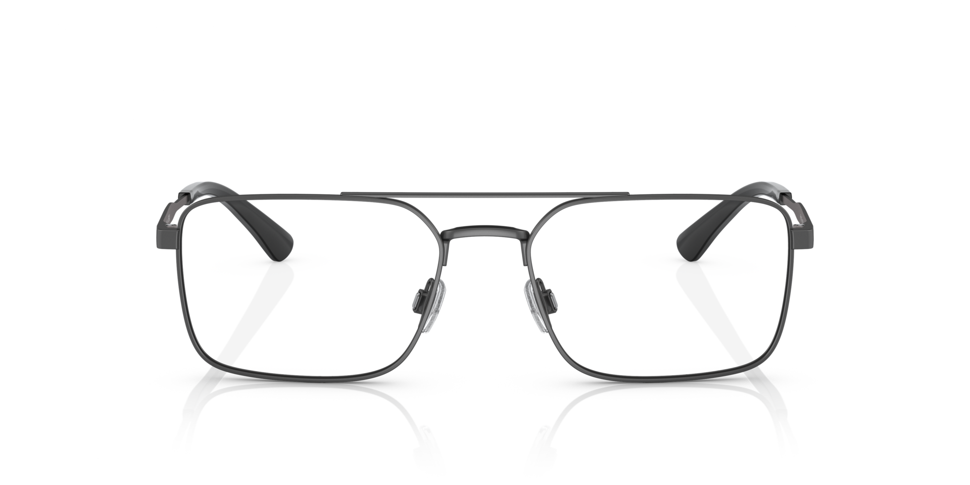 PH1216 Semishiny Dark Gunmetal MetalEyeglass Frames for Glasses Direct, Front View