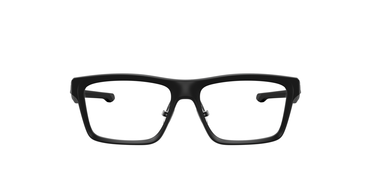 Photos - Glasses & Contact Lenses Oakley Satin Black rectangle Plastic eyeglasses Online - Full Rim - Field Marsh