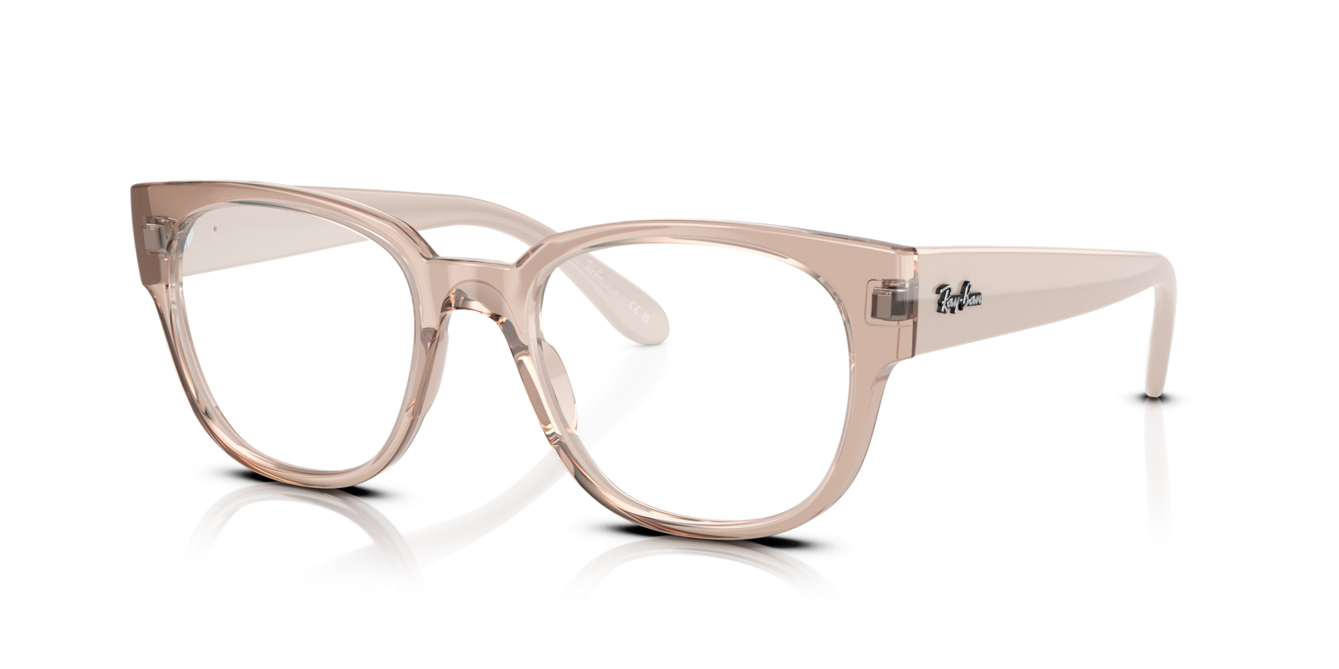 RB7210 Alabaster PlasticEyeglass Frames for Glasses Direct, Angle View