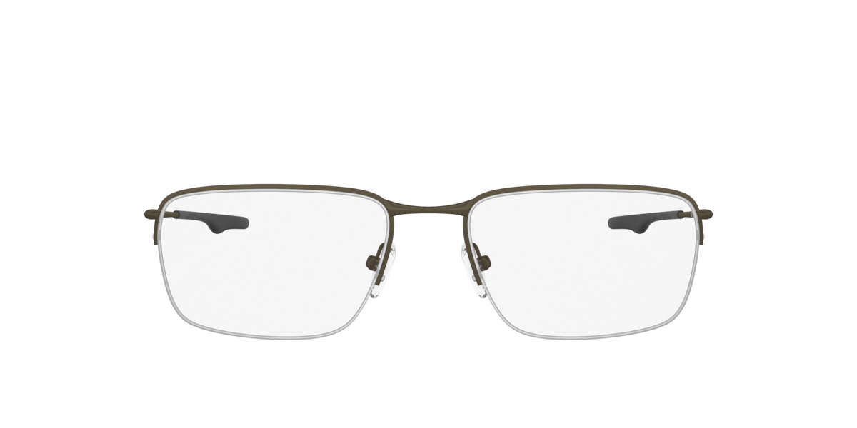 Photos - Glasses & Contact Lenses Oakley Pewter square Titanium eyeglasses Online - Semi Rim - Wingback SQ 