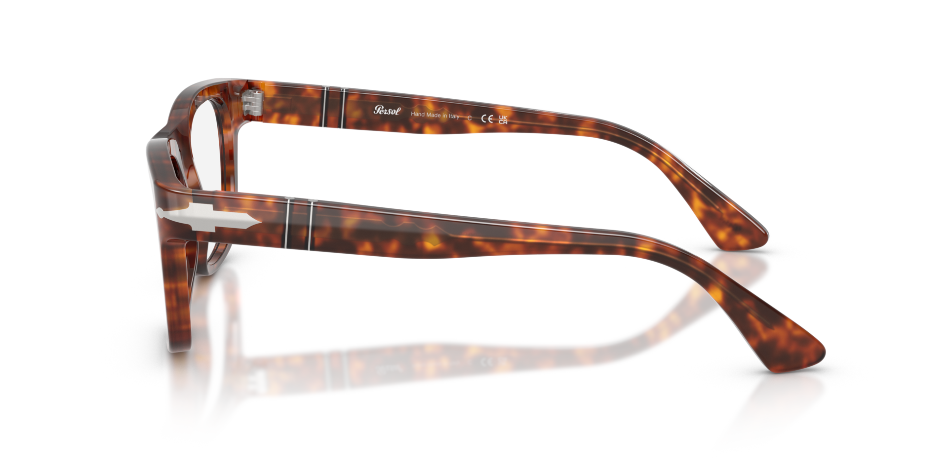 PO3389V Havana AcetateEyeglass Frames for Glasses Direct, Side View