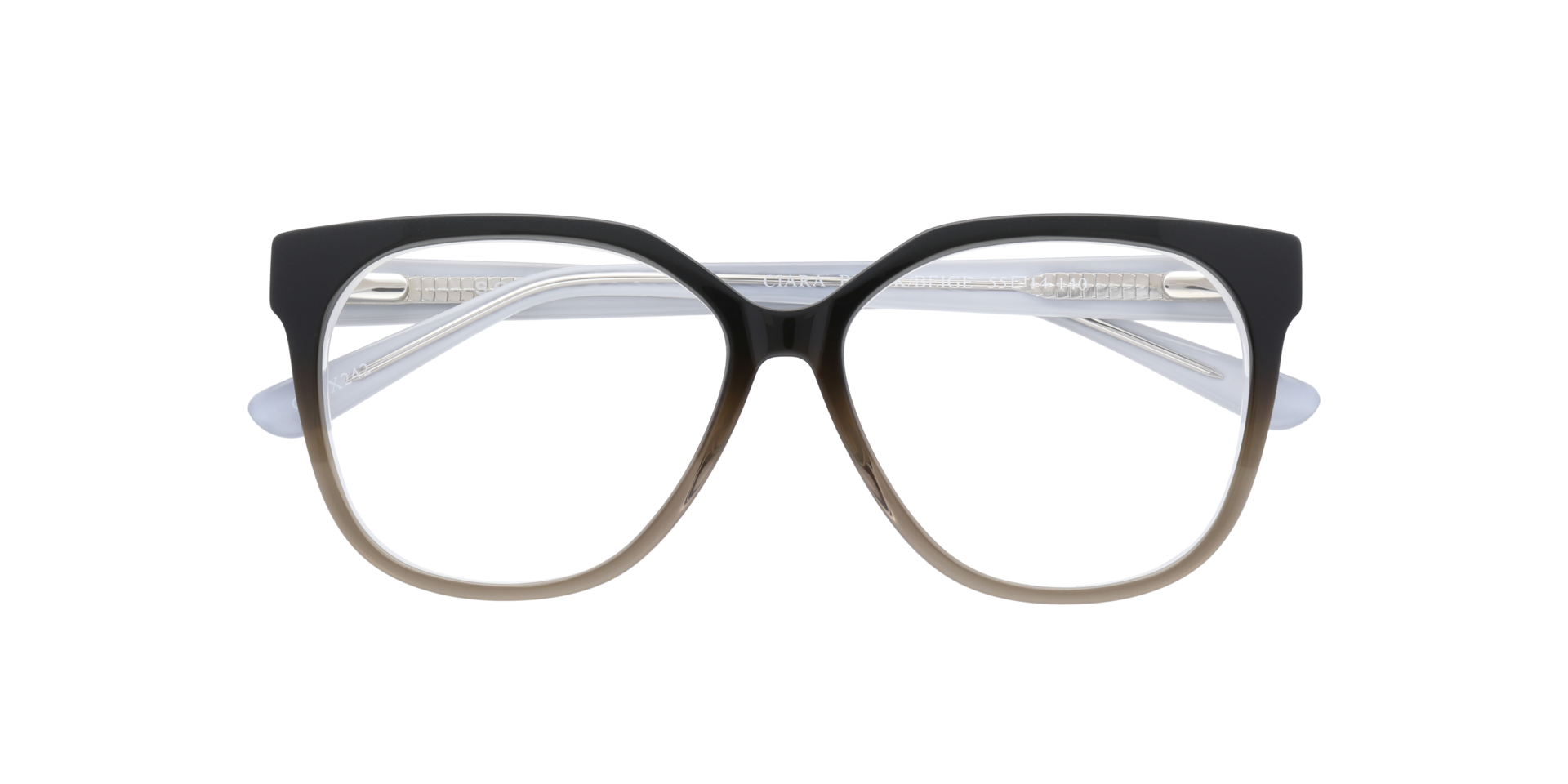 Ciara Black & Beige AcetateEyeglass Frames for Glasses Direct, Closed View