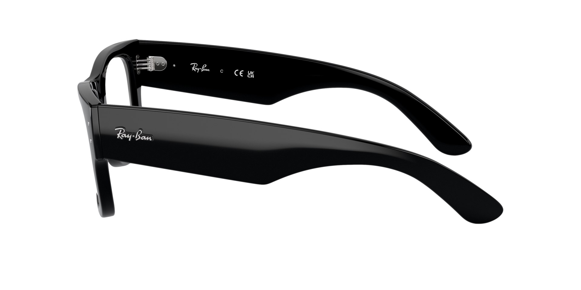 RB0840V Black PlasticEyeglass Frames for Glasses Direct, Side View