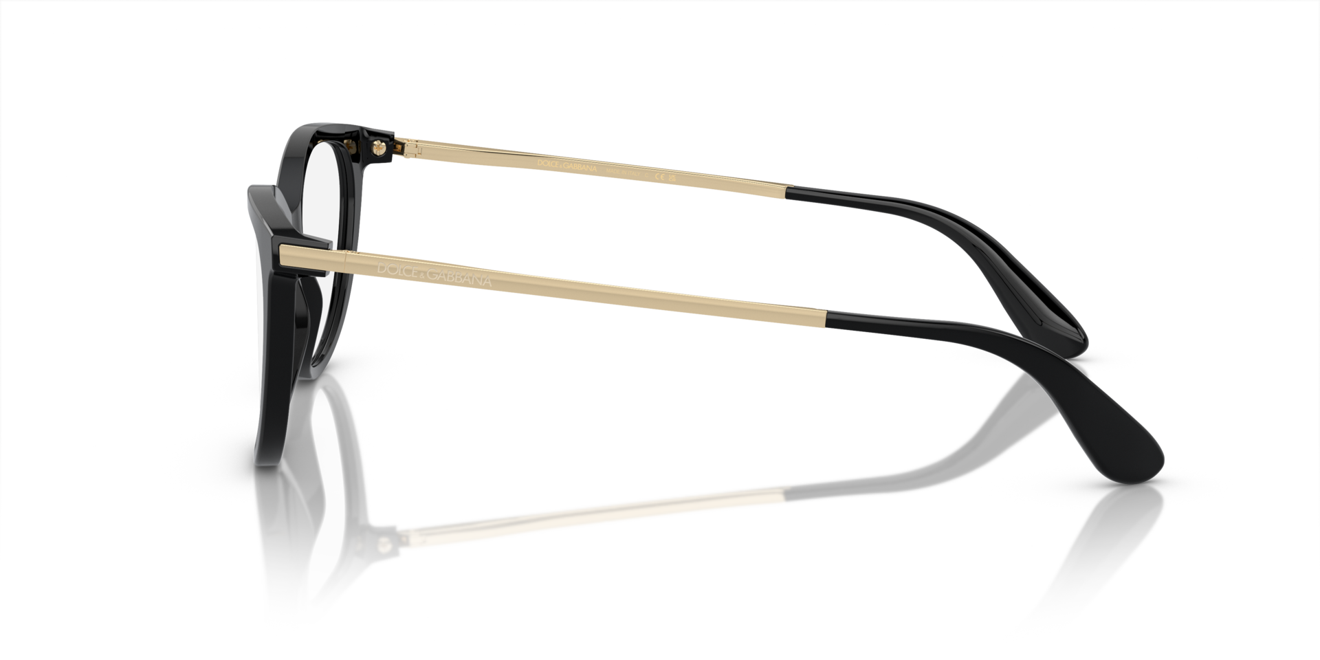 DG3258 Black AcetateEyeglass Frames for Glasses Direct, Side View
