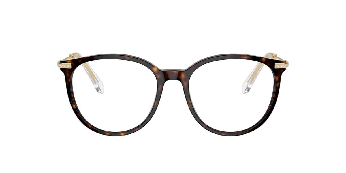 Photos - Glasses & Contact Lenses Swarovski Dark Havana phantos Acetate eyeglasses Online - Full Rim - SK2009 