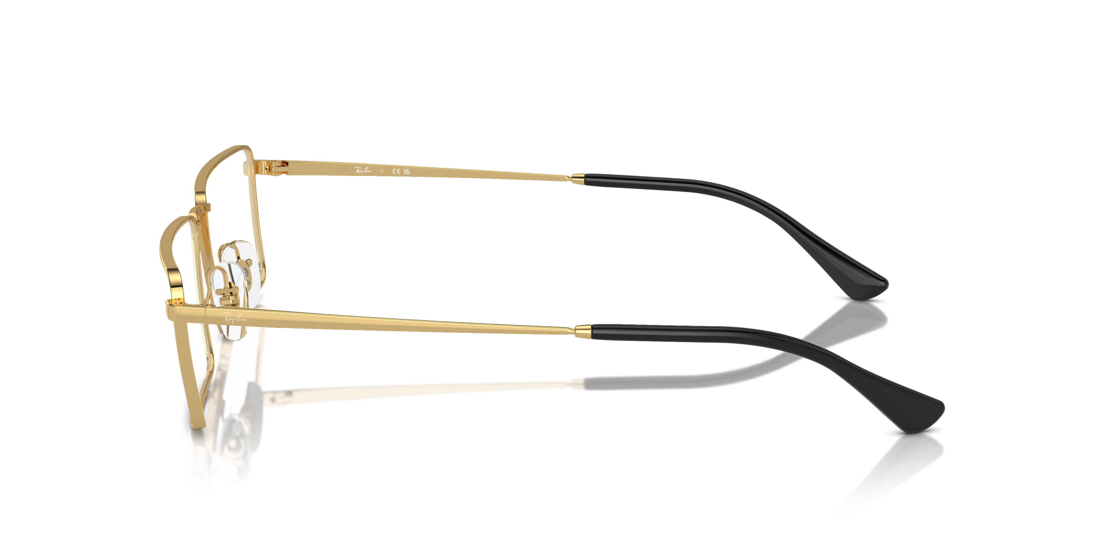 RB6541 Arista Gold MetalEyeglass Frames for Glasses Direct, Side View