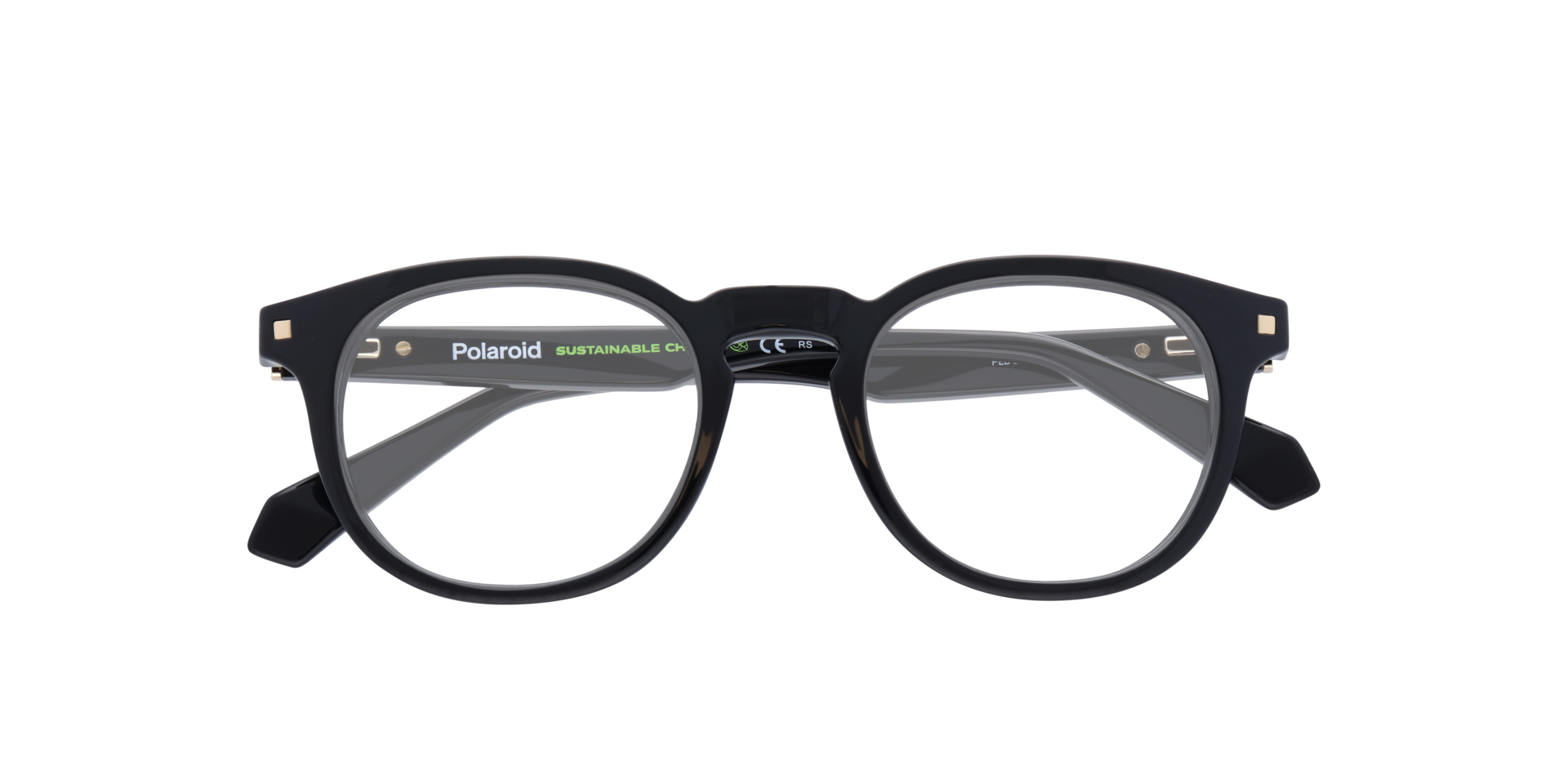 PLD D435 Black PlasticEyeglass Frames for Glasses Direct, Closed View