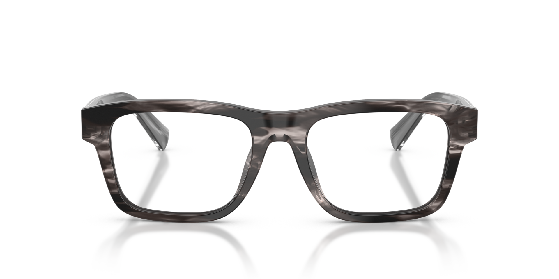DG3446 Striped Grey AcetateEyeglass Frames for Glasses Direct, Front View