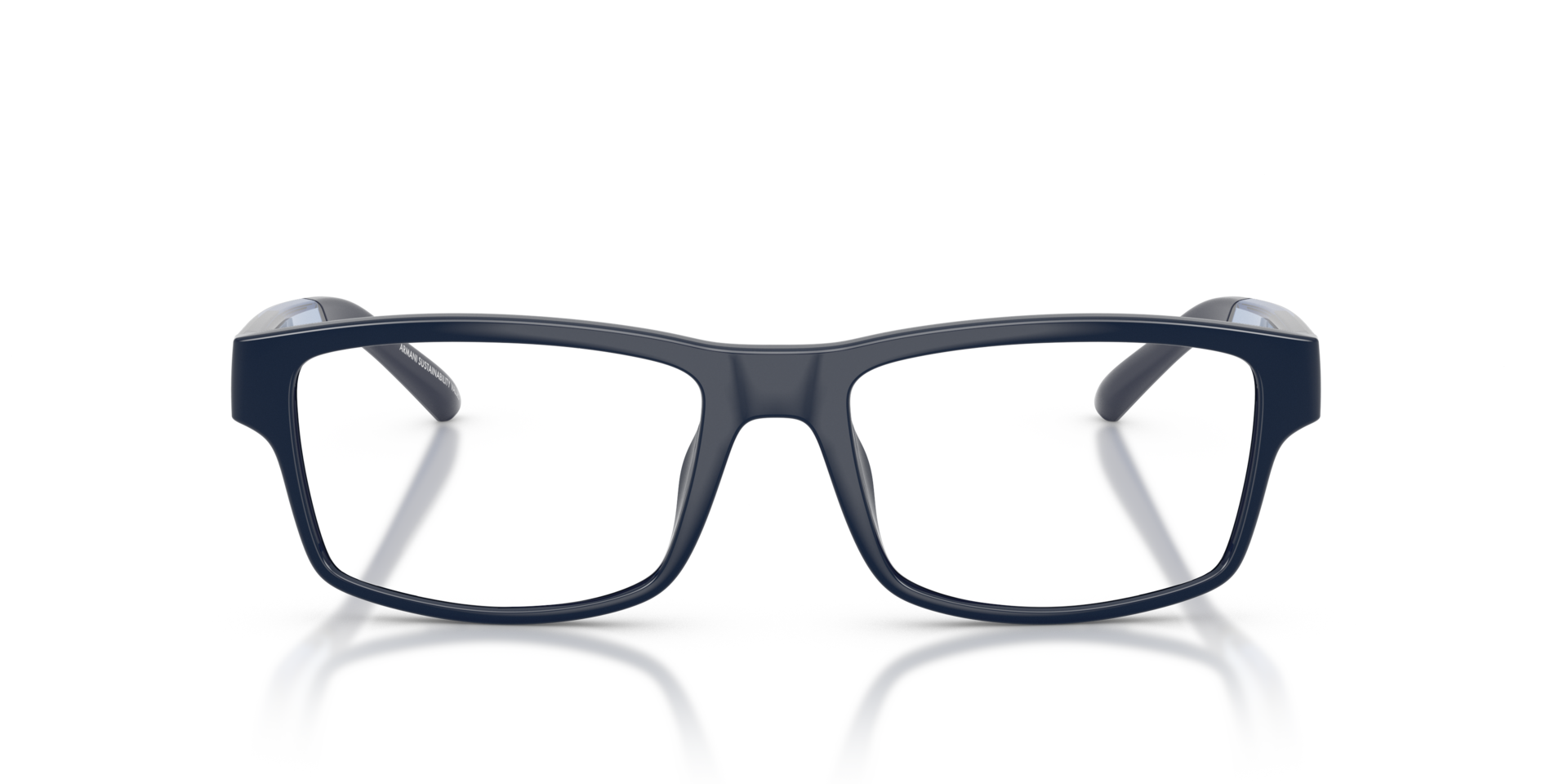 AX3140U Shiny Blue PlasticEyeglass Frames for Glasses Direct, Front View